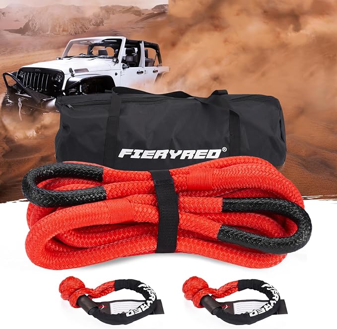 FieryRed 3/4” x 20FT Kinetic Recovery Rope Kit - Image 8