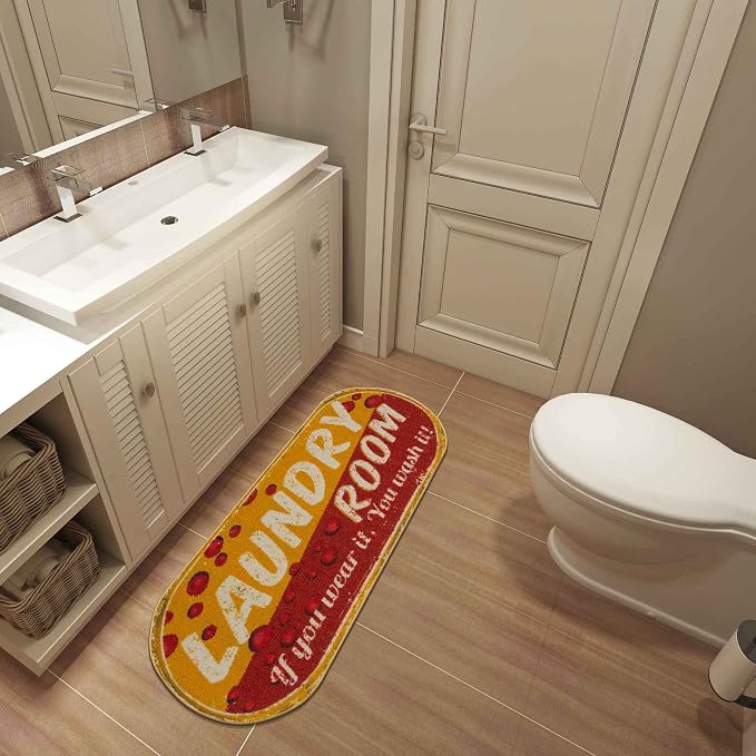 Ottomanson 20" x 59" Oval Laundry Room Rug - Image 5