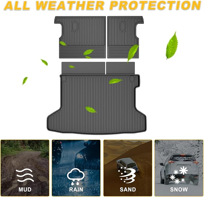 Cargo Liner & Backrest Mat Fit for Honda HR-V HRV 2016-2022 AWD: Cargo Mat - Image 8