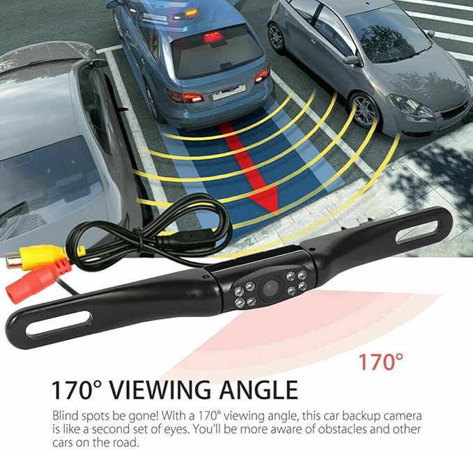 Kairiyard License Plate Backup Camera, Waterproof 170° View Rear View Reverse - Image 3