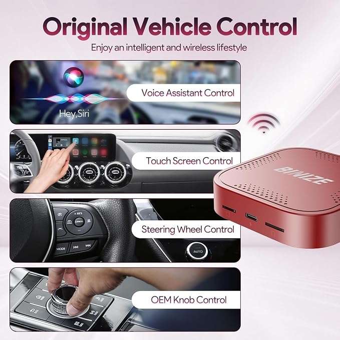 Binize Wireless CarPlay Android AUTO Multimedia Video Box 4G Cellular, Android - Image 7