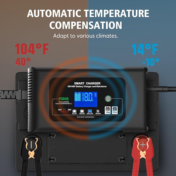 Golf cart Battery Charger, 48V 13A and 36V 18A Trickle Charger, 48 Volt Golf - Image 4