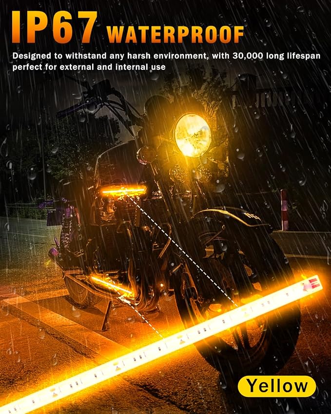 Qasim Car Led Strip Lights for Golf Cart Underglow Motorcycles Marine Boat - Image 3