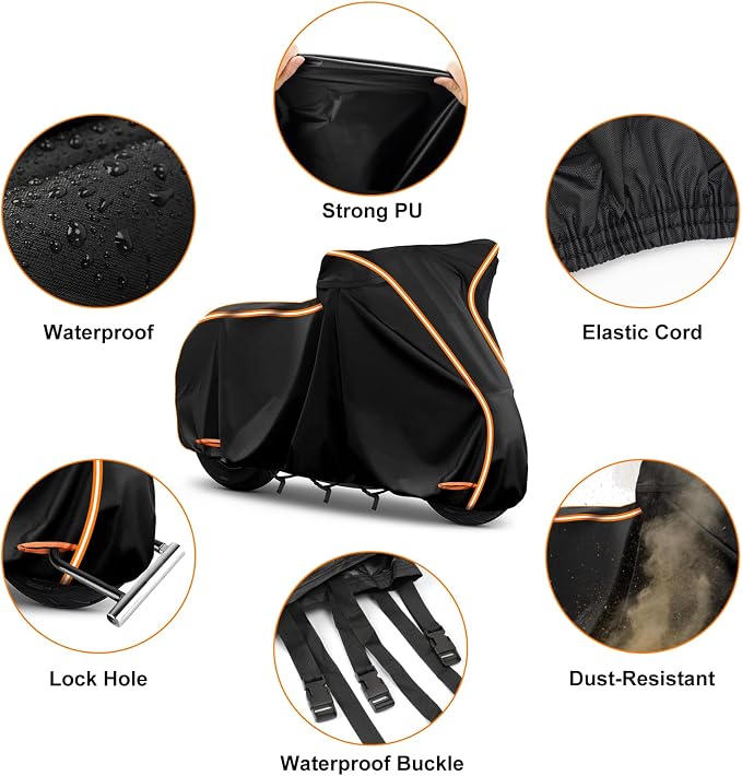 420D Waterproof Motorcycle Cover - Image 3
