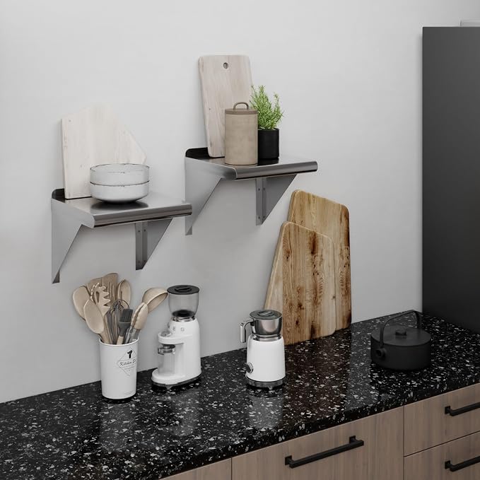 AmGood 12 in. x 12 in. Stainless Steel Wal Mount Shelf. Commercial/Home. Kitchen - Image 7