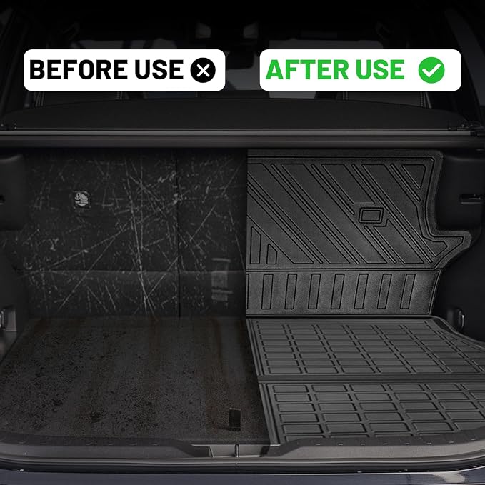 Vanseno Compatible for 2019-2024 2025 Toyota Rav4 Cargo Mat Rear Trunk Mat - Image 2