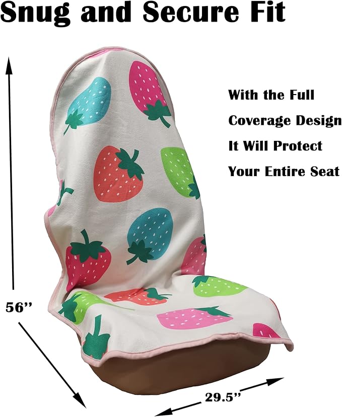 Car Seat Cover Protector Front Seats, - Image 3