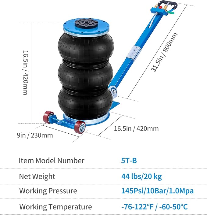 CXRCY 5 Ton Air Jack for Cars & Trucks - Image 7