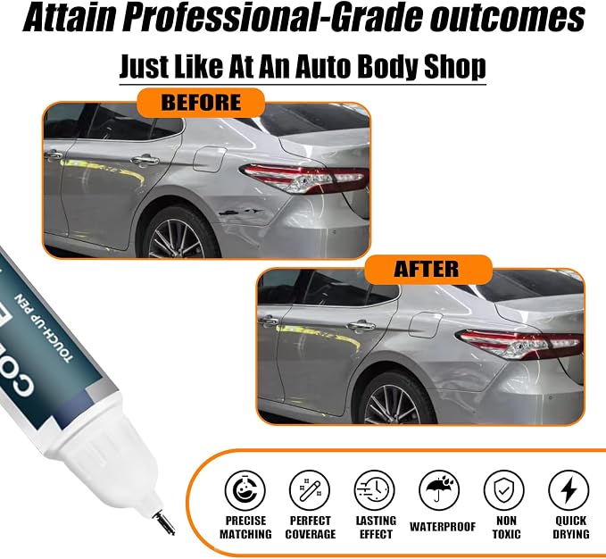 1J9 Celestial Silver Metallic Touch Up Paint - Image 2