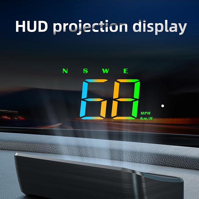 Heads Up Display M2S, GPS Speedometer Multi-Segment Alarm Settings, Fully - Image 4