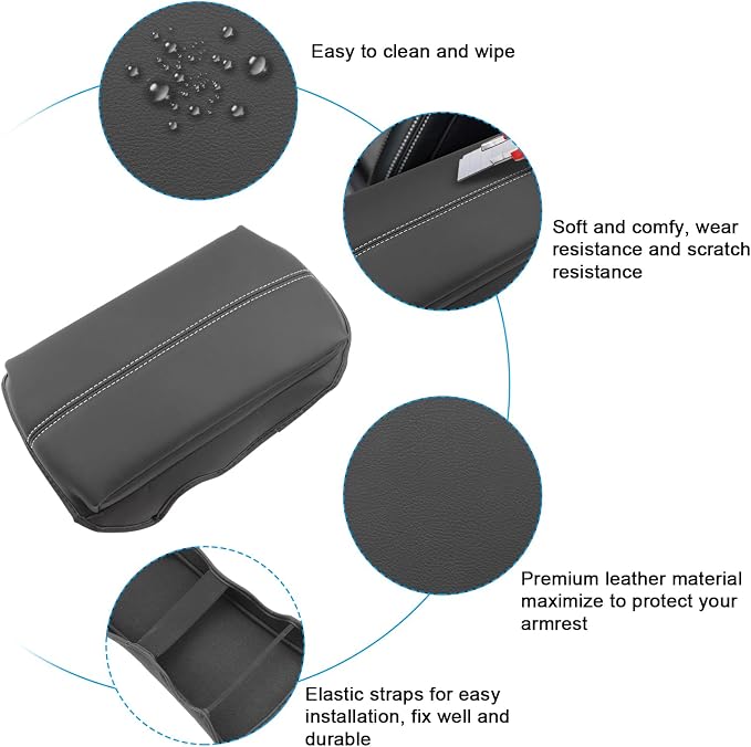 SXCY for 2024 2025 Mustang Armrest Cover for Mustang 2025 Accessories 2024 2025 - Image 6