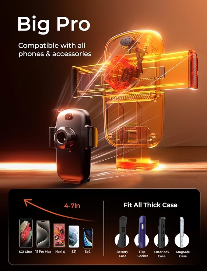 LISEN Phone Mount for Car Vent Rotatable Car Phone Holder Air Vent Clip 2024 - Image 7