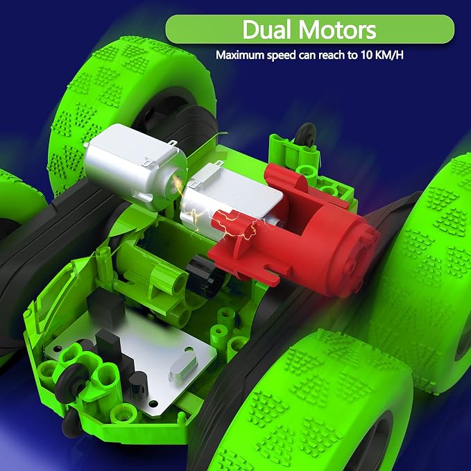 Remote Control Car, Double Sided 360°Rotating 4WD RC Cars - Image 3