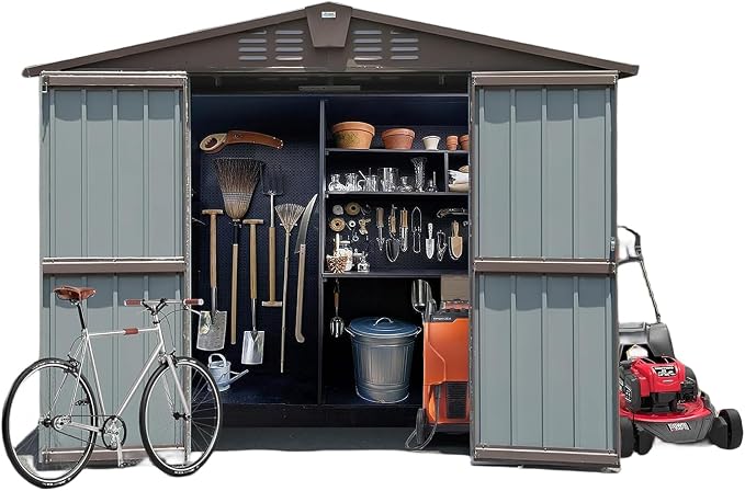 IKERY Metal Storage Shed by IKERY