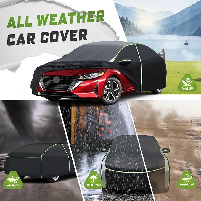Mixsuper Liner Car Cover for Nissan Sentra 2000-2026, 7 Layers Waterproof Car - Image 4