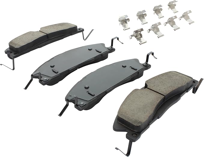 Premium Semi-Metallic Front Brake Pads Compatible - Image 2