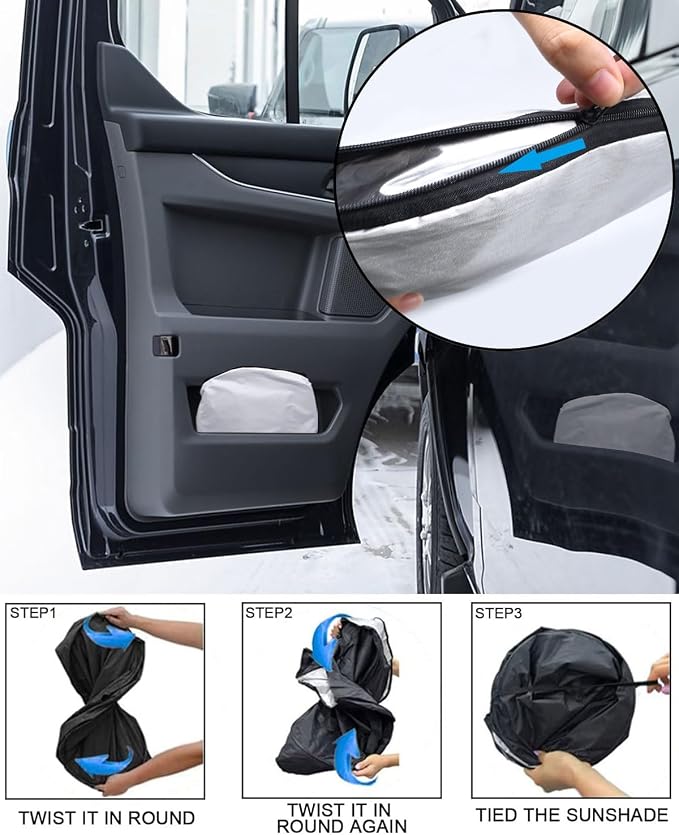 2025 Upgrade Front Windshield Sun Shade Foldable Ford Transit Sun Shade - Image 4