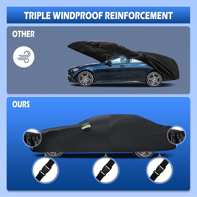 Car Cover Custom Fit for 2008-2025 Mercedes Benz C-Class C300 C350 C400 C450 - Image 4