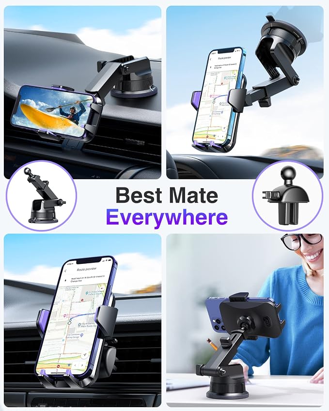 VANMASS Cell Phone Mount Car DashWindow Vent Desk Fit - Image 3
