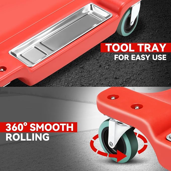 Auto Dynasty 40 Inches Mechanic Creeper, Automotive Garage Repair Low Profile - Image 4