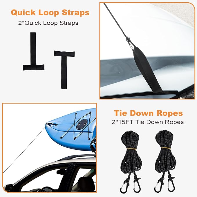 Golkcurx Universal Soft Roof Rack Pads - Image 4