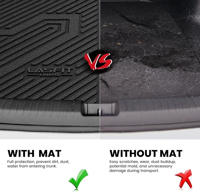 LASFIT Cargo Mat for Jeep Renegade 2015-2023 Upper Position, All Weather TPE - Image 4