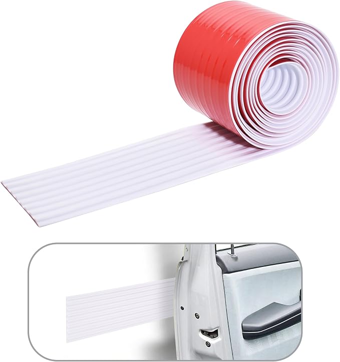 RUBBER BOND Garage Wall Protectors - 4in x 10ft Strong Self-Adhesive Rubber - Image 2
