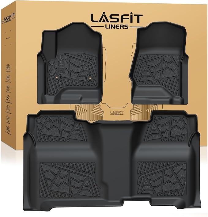 LASFIT Floor Mats 2014-2018 for Chevrolet Chevy Silverado/GMC Sierra 1500 Only by LASFIT