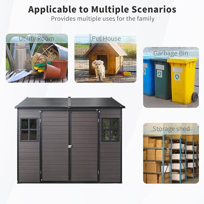 8x6 FT Outdoor Storage Shed - Image 5