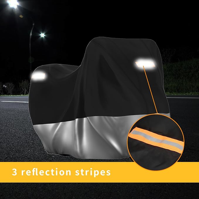 Motorcycle Cover All Season Waterproof Breathable Sun Outdoor Protection Three - Image 6