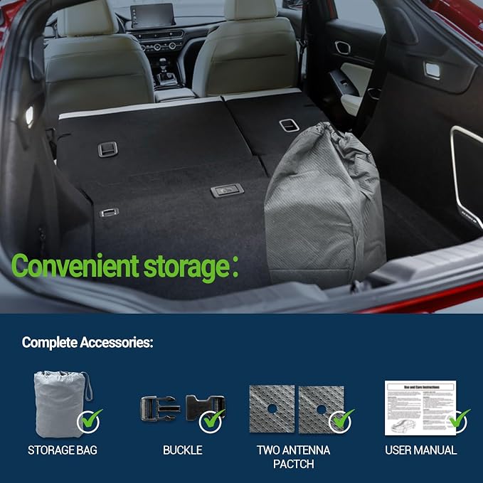 All Weather Waterproof Car Cover, 7-Layer Non-Woven Cotton Car Covers - Image 4