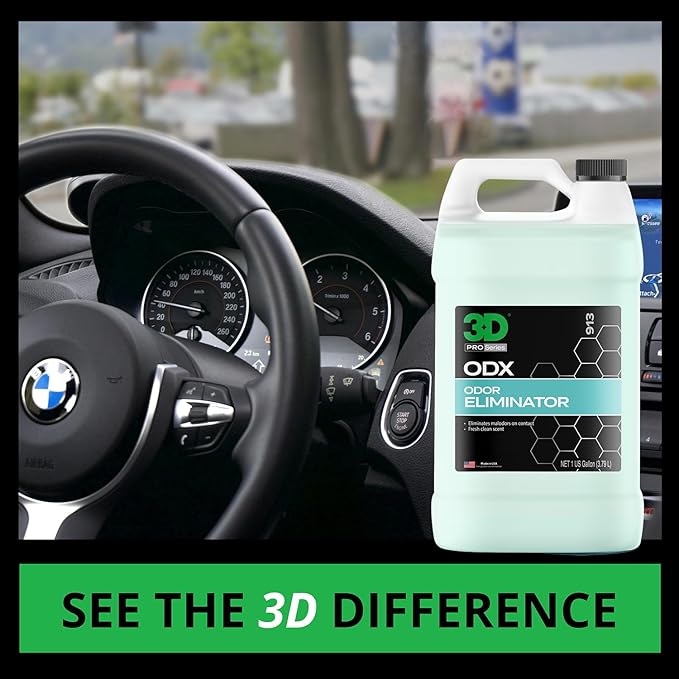 3D ODX - Automotive Odor Eliminator - Deodorizes Pet, & Other Linger Odors - - Image 2