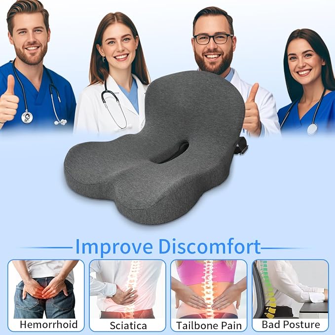 Memory Foam Seat Cushion, Office Chair Cushion - Image 7