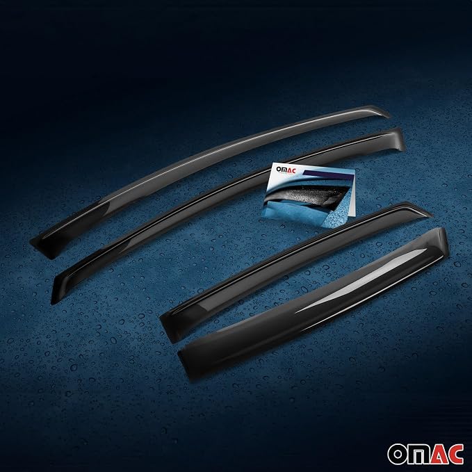 OMAC Window Visor Vent Rain Guard Deflector - Image 9
