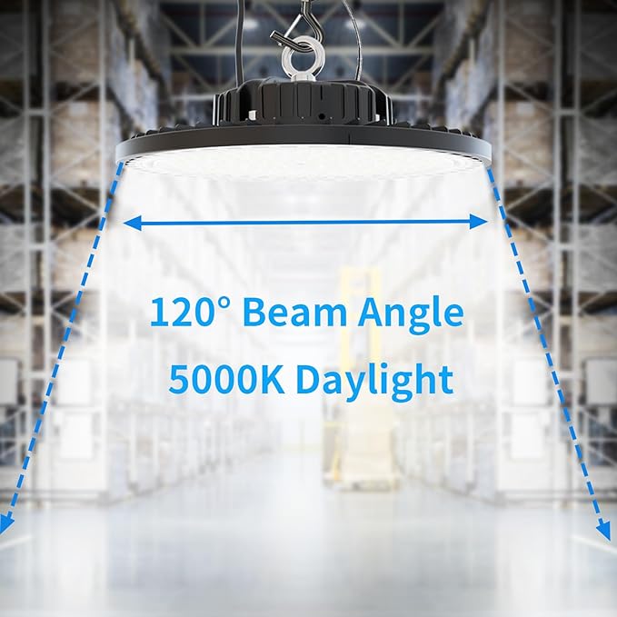 2 Pack UFO LED High Bay Light 200W, 29000 LM, 5000K - Image 4