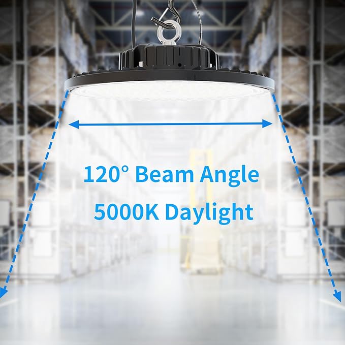 6 Pack UFO LED High Bay Light 150W, 21000 LM, 5000K - Image 4