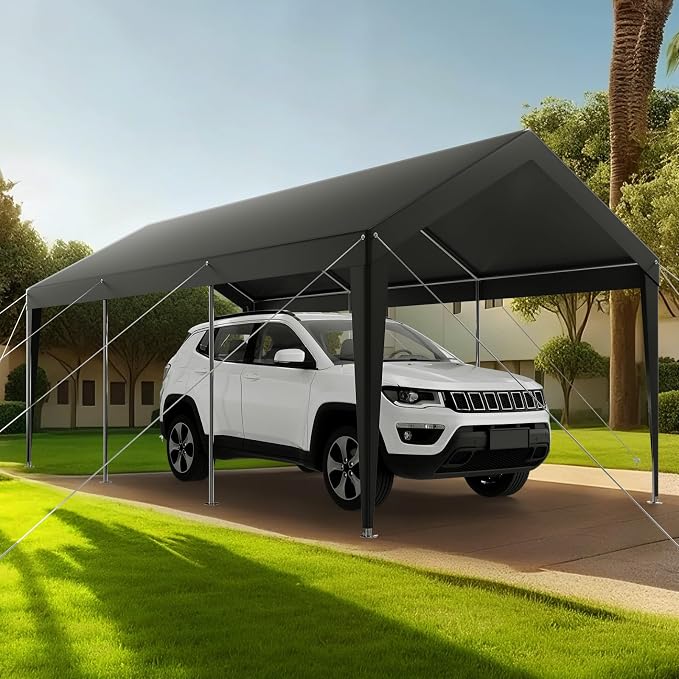 VEVOR Carport, 10 x 20 FT Outdoor Car Canopy, Potable Carport, Heavy Duty - Image 8