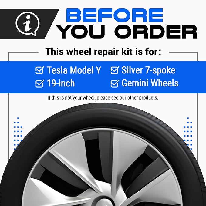 Premium Tesla Wheel Curb Rash Repair Kit - Image 2