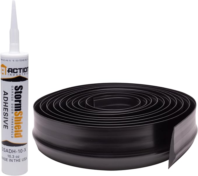 Storm Shield® 20’ Garage Door Threshold Seal – Industrial PVC Strip by StormShield