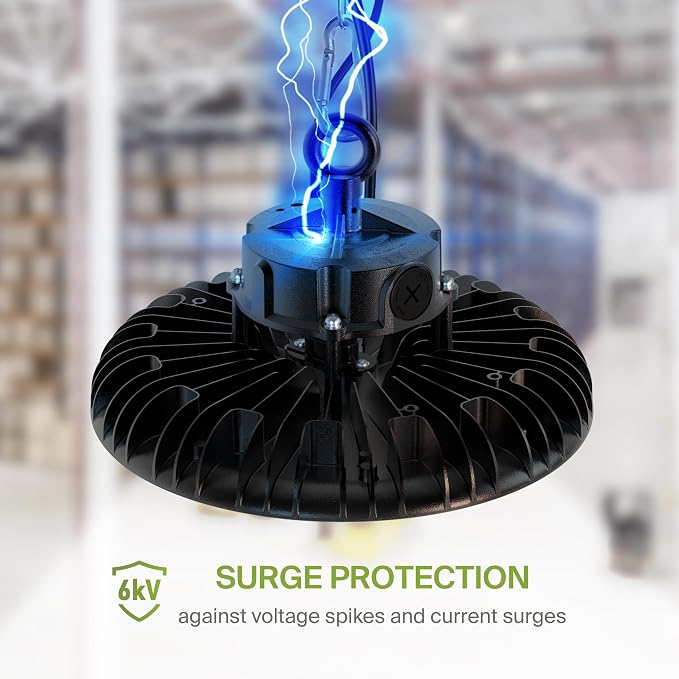 ASD LED High Bay UFO Light Fixture, Commercial Shop Lighting | Dimmable - Image 5