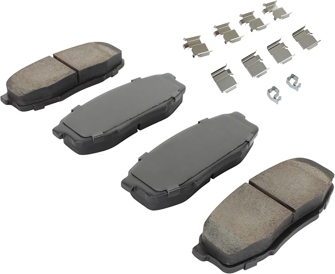 Premium Semi-Metallic Rear Brake Pads Compatible - Image 2