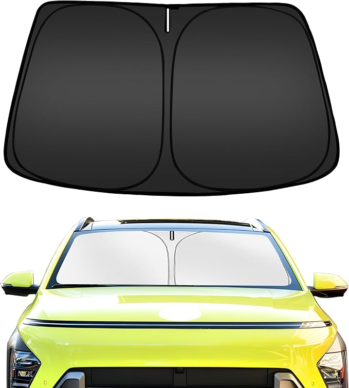 ARISMOTOR Windshield Sun Shade for Hyundai Kona 2018-2023, Custom Fit Foldable by ARISMOTOR