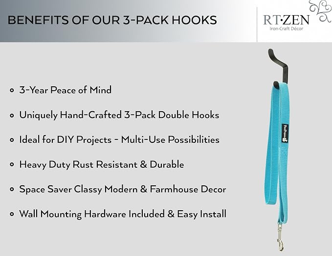 RTZEN Wall Mount Hook Set - Image 2