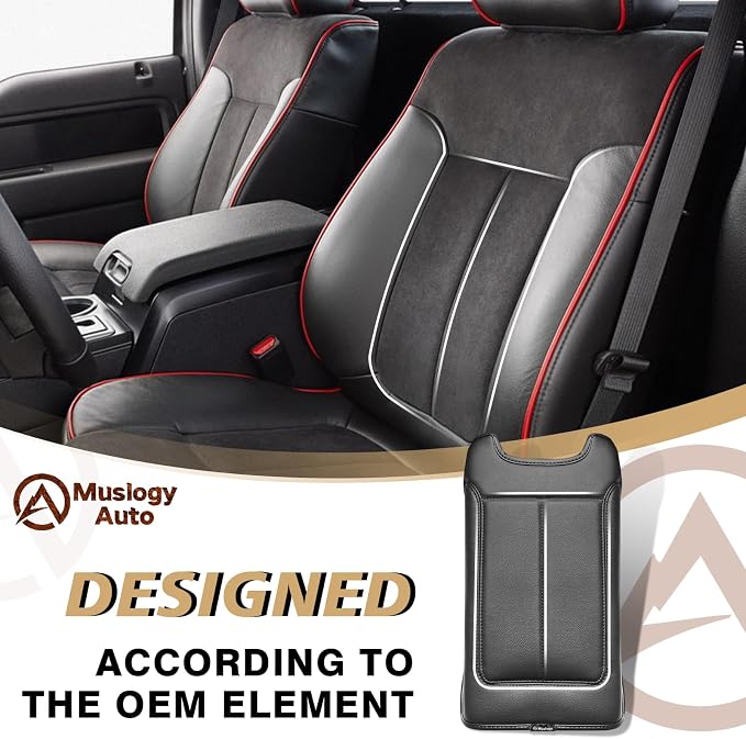 Muslogy Center Console Armrest Cover Compatible - Image 3
