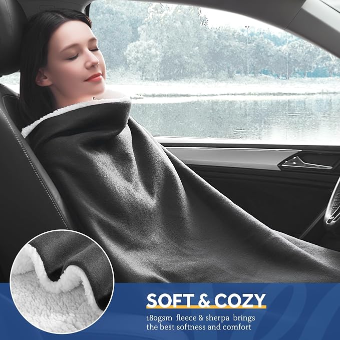 Sealy 12-Volt Heated Car Blanket, Portable Electric Blanket - Image 8