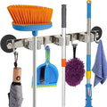 MUTUACTOR Magnetic Broom Holder, Non-slip Heavy Duty Broom and Mop Hanger Metal by MUTUACTOR