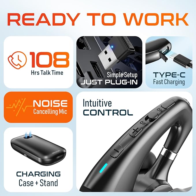 Delton Wireless Headset for Computer - Image 8