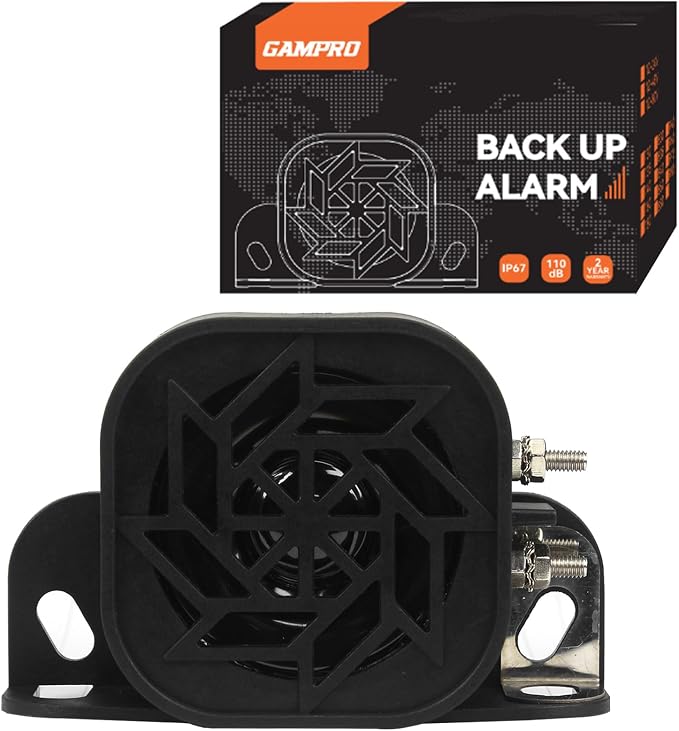 760 Back-up Alarm 12V-48V 110dB IP67 Waterproof Dust-Proof Reversing Warning by GAMPRO