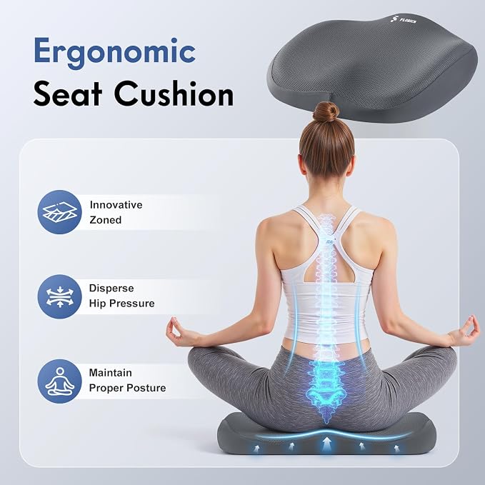 FLORICH Seat Cushion and Lumbar Support Pillow - Image 7
