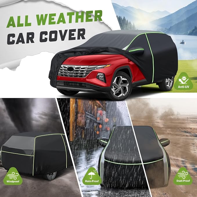 Mixsuper Liner Car Cover for Ford Escape 2000-2026, 7 Layers Waterproof Car - Image 4